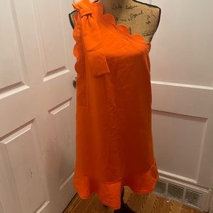 Orange bow dress